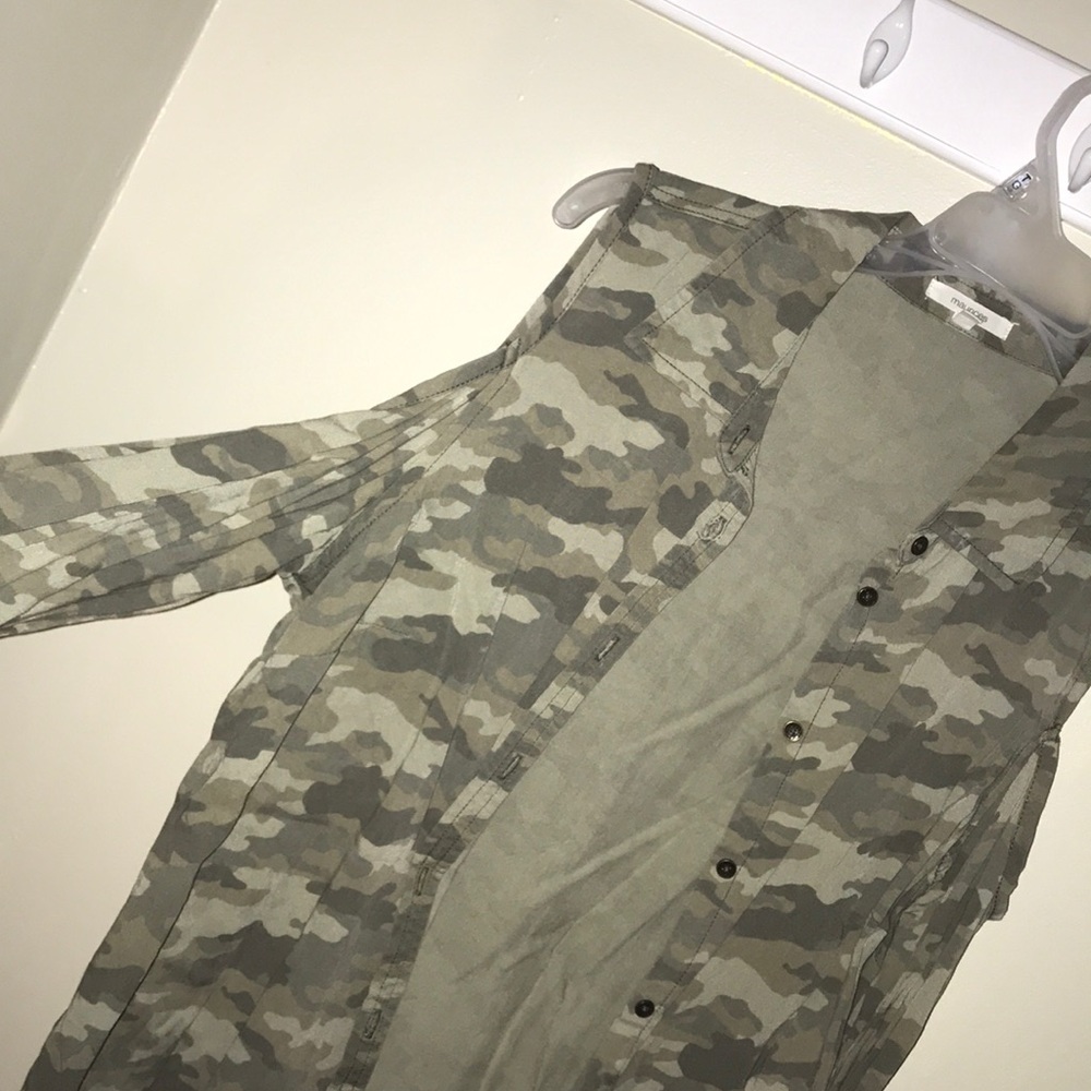 Maurice’s cold shoulder button up great shirt for the fall!